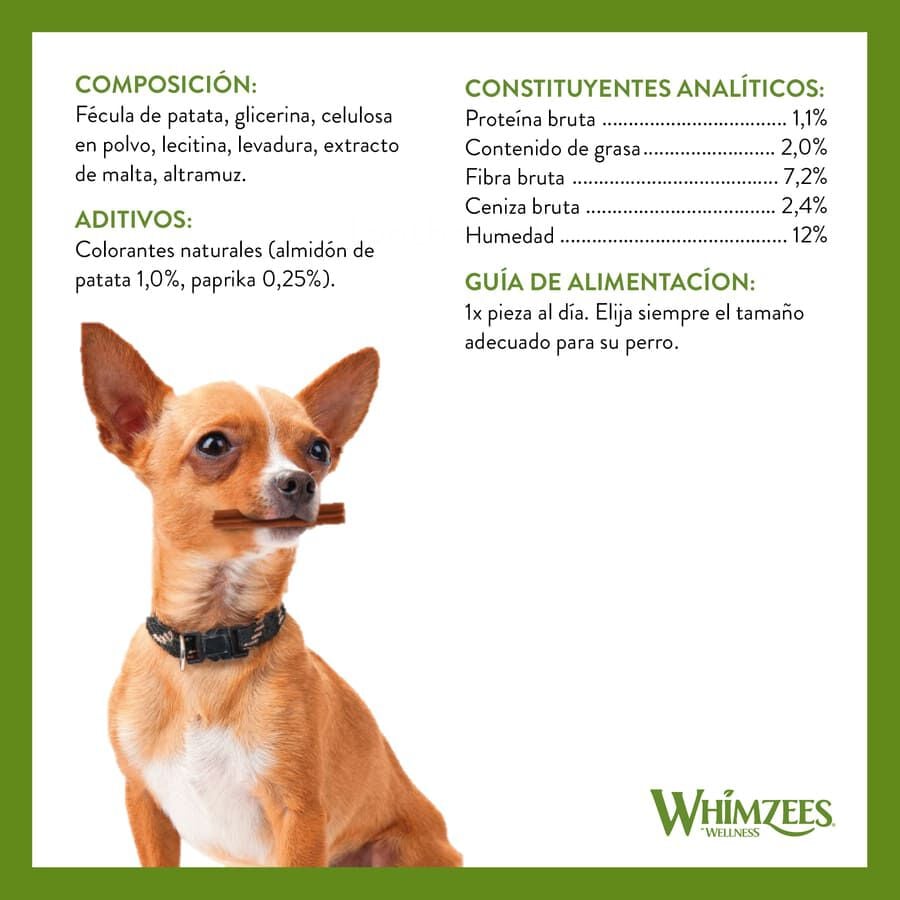 14 barritas Whimzees Snacks Dentales Stix para perros de razas medianas, , large indicador imagen numero 3